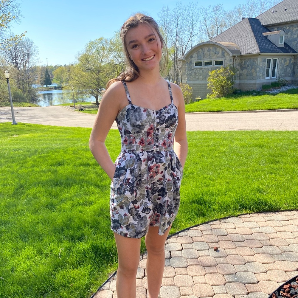 Flower print dress